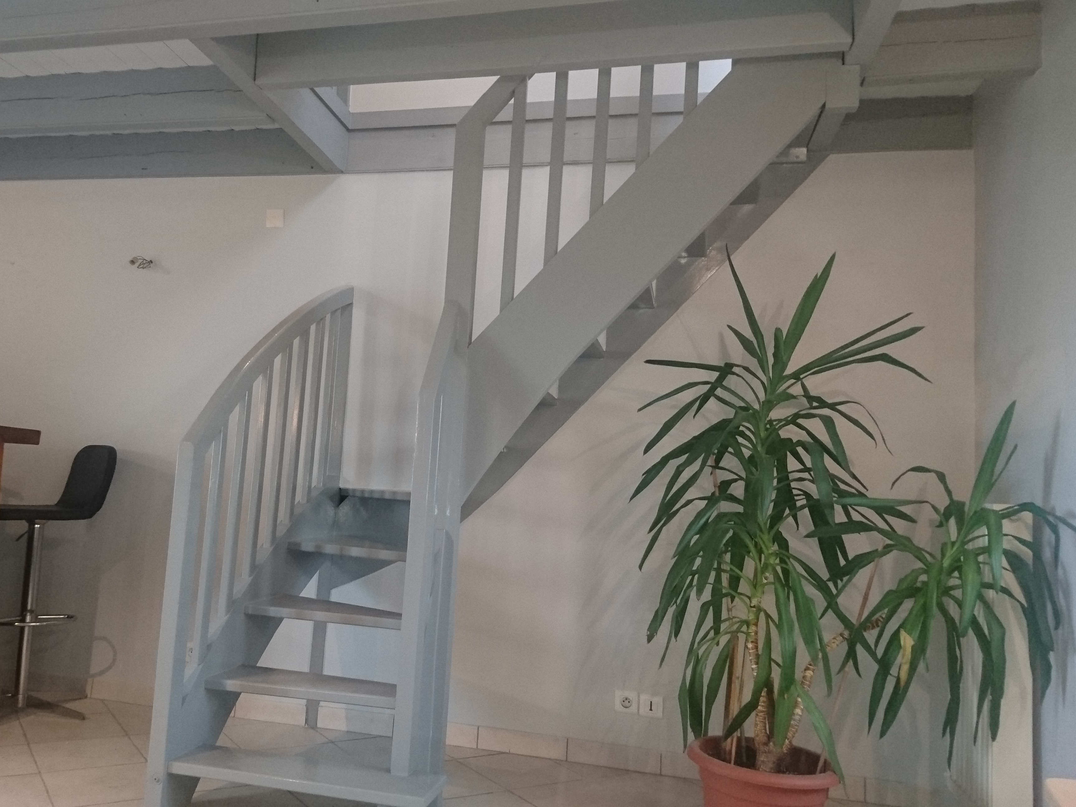 peinture escalier gris